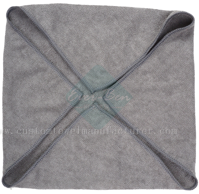 China Bulk Black microfiber towels Supplier Custom thin microfiber cloth Towel Factory